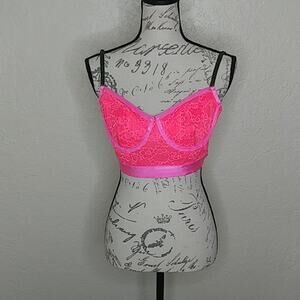Parade Floral Lace Bra Bustier Size L